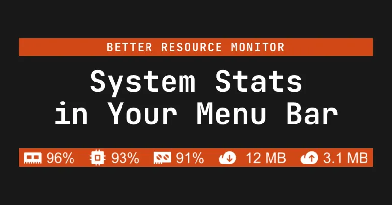 Captura de pantalla de Better Resource Monitor